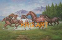 8 horses, horse oil painting, 8horses paintings, horse oil art