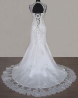 Elegant Mermaid Wedding Dresses Appliques Sequins