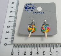 Polymer clay  lollipop earrings