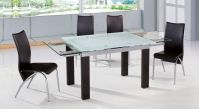 Most competitive price glass dining table and chairs