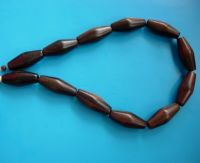 Wooden beads football shape for fashion necklace