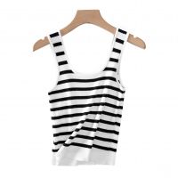 2026 Lady's Tank Top Striped Contrasting Color Style