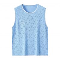 2026 Lady's Tank Top Solid color Round neck 