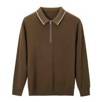 2026 Men's Sweater Thin Half-Zip Casual Top