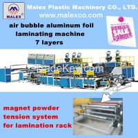 air bubble machine 7 layers aluminum foil lamination 5 screw extruders high speed good quality