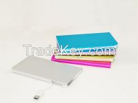2000mAh ultrathin power bank, using li-polymer cell slim power bank for iPhone, Samsung galaxy, android phone, tablet