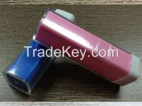 2200mAh, 2600mAh , 3000mAh power bank lipstick style with 18650cell for iPhone, Samsung Galaxy and android smartphone,