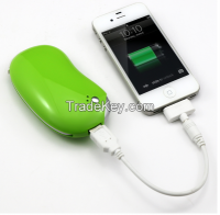 5200mAh power bank bean like for iPhone, iPad, Samsung Galaxy, Android tablet pc, PDA, Camera