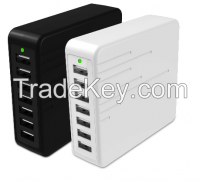 7port USB Charger 45w Charger for iPhone, iPad, Samsung Galaxy, Note, Android tablet