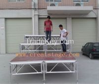 outdoor aluminum moving plywood stage