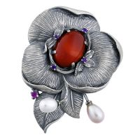 925 silver antique brooch