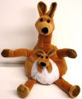 PLUSH KANGAROO AND BABY