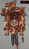 1 day Cuckoo Clock with Hand Painted Flowers