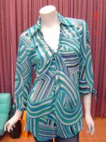 shirt collar chiffon blouse