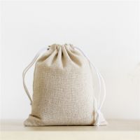 Canvas Cotton Linen Storage Bag Natural Color Gift Bag Drawstring Bag Cotton Fabric Pouches