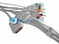 10-leads EKG cable with leadwires