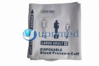 Disposable large adult single tube NIBP cuff