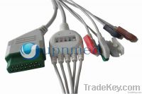 5 lead ECG Cable with leadwires for Nihoh Kohden