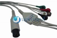 One piece 5-lead ECG Cable for Pro1000