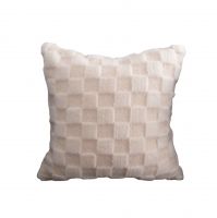 Wholesale Plush Cushion Cover Ultra Soft Jacquard Checker Throw Pillowcase for Couch Sofa Bed Car