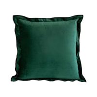 Hot Sale Velvet Soft Fashion Modern Decorative Square Throw Pillow Cover with Ruffle Cushion Case for Sofa Bedroom
