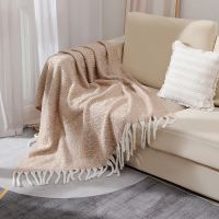 Wholesale 100% Acrylic knitted wool nap cover throw sofa blanket