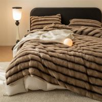 Custom Wholesale Plush Cozy Other Wholesale Fluffy Warm Soft Minky Rabbit Faux Fur Bed Winter Fleece Blankets Throw for Sofa B