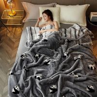 Customizable Winter Thickened Raschel Blanket Nap Blanket Type A Double-Sided Coral Fleece Single Sofa Cover Blanket