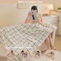 Sherpa Fleece Throw Blanket for Couch - Thick and Warm Bed Blanket Dual Sided,Soft Fuzzy Plush Throw Blanket