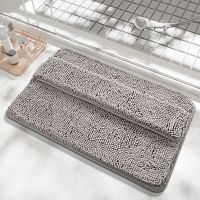 Bathroom Rugs Thick Chenille Bath Mats Absorbent and Washable Bath Rug Non-Slip Plush and Soft Rugs for Bathroom Shower mat
