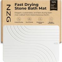 Stone Bath Mat Diatomaceous Earth Non-Slip Stone Shower Mat Quick Drying Absorbent Bath Mats for Bathroom - Elegant & Modern Design Easy to Clean