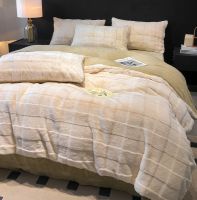 Fluffy Faux Rabbit Fur Duvet Cover Set Thickened Warm Milk-Fleece Bed Sheets And Duvet Covers Shaggy Plush Fuzzy Bedding Set