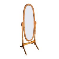 wooden standing mirror
