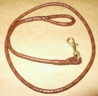 leather dog leash