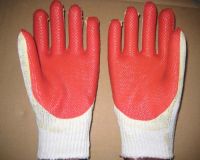 palm rubbered glove