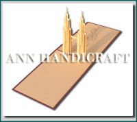 Petronas Twins Tower 3D greeting card ( Brown colour)