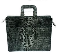 Crocodile Embossed Leather Bag - Constantine