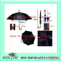 23" auto straight wooden umbrella