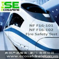NF F16-101/102 fire test to railway components