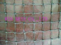 Polyethylene knotted nets