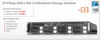 RM208S 2U 8 bays 6Gb/s SAS 2.0 barebone storage solution