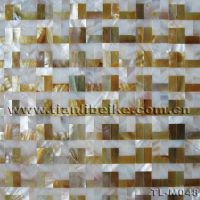 Yellow lip MOP shell&Pure white freshwater shell  tile