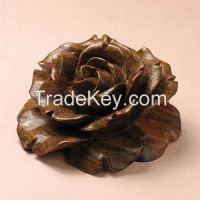 Wood handcrafted Carving Netsuke, Wood Stands, Wood Flower, various size