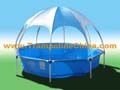 Canopy shading swimming pool