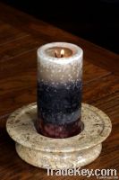 Fossil Stone 3 Tier Candle Holder