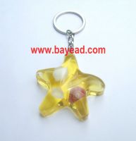 new design starfish keyring, real starfish keychains, so cute gift