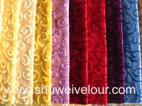 100% polyester embossed velvet sw02-1