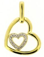 10K Yellow Gold Pendent With Diamond