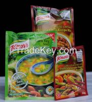 Plastic food bags packaging