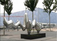 stainless steel sculpture, metal urban sculpture